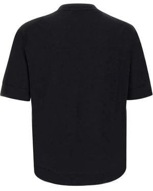 FILIPPO DE LAURENTIIS Short-sleeve T-shirt - ブラック
