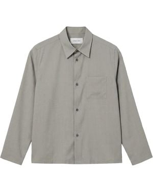 BERNER KUHL Chest-Pocket Long-Sleeve Shirt - Grey