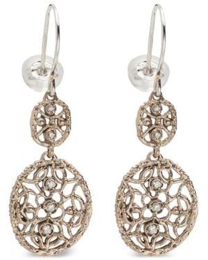 Noghi 14K Doubles Flocons Diamond Earrings - White