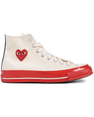 COMME DES GARÇONS PLAY Chuck Taylor 70 Heart-Motif Trainers - Red