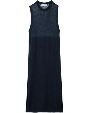 Sunnei Knitted Long Vest - Blue