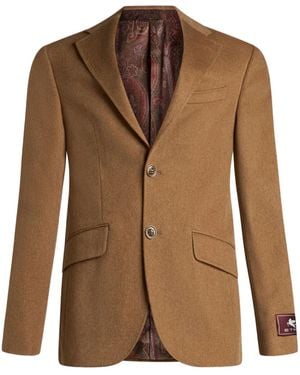 Etro Cashmere Blazer - Brown