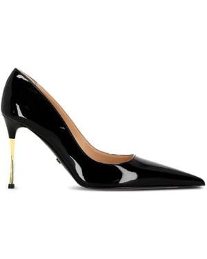 Mach & Mach Patent Leather Pointed-Toe Pumps - Black