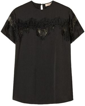 Twinset Geweven Blouse - Zwart