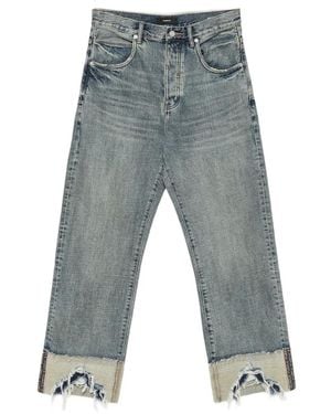Purple Brand Vaqueros Con Bajos Envejecidos Y Efecto Degradado - Gris
