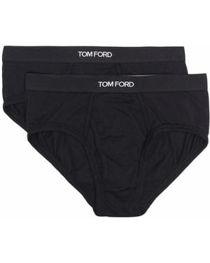 Tom Ford トム・フォード ロゴ ブリーフ セット - ブラック