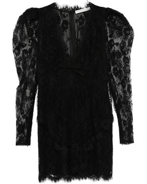Alessandra Rich Lace Mini Dress - ブラック
