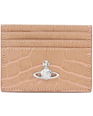 Vivienne Westwood Orb Embossed Cardholder - Natural