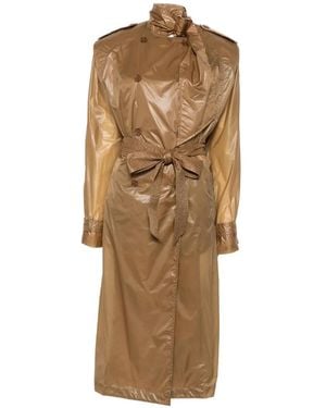 Saint Laurent Coats - Natural