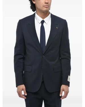 Corneliani Single-Breasted Peak-Lapel Suit - Blue