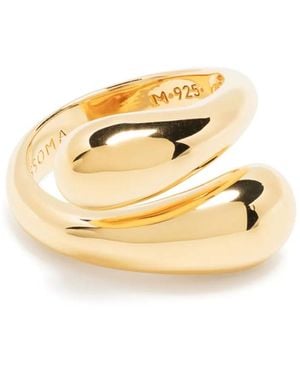 Missoma Savi Crossover Band Ring - Metallic