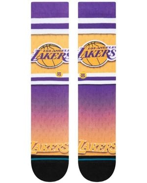 Stance Nba Los Angeles Lakers Fader Socks - Purple