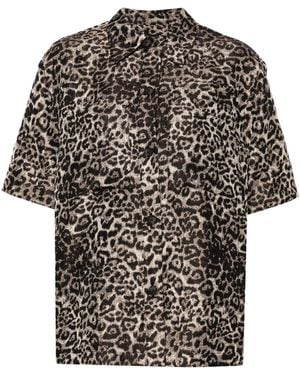 AllSaints Jemi Leppo Jacquard Shirt - Black