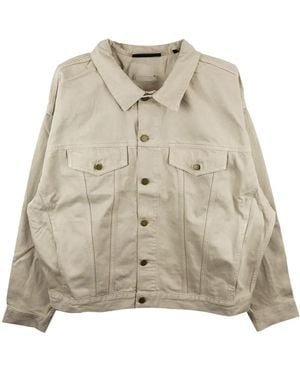 Fear Of God Giacca-Camicia Denim Con Applicazione - Neutro