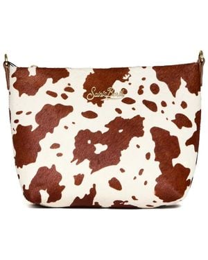 MC2 Saint Barth Pochette Aline À Imprimé Vache - Brown