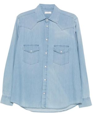 Panicale Westernhemd Mit Klappentasche - Blau