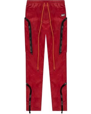 Rhude Yachting Zip-Pocket Trousers - Red
