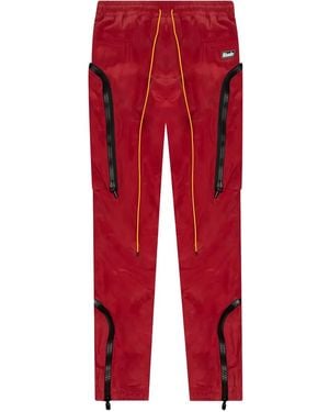Rhude Yachting Zip-Pocket Trousers - Red