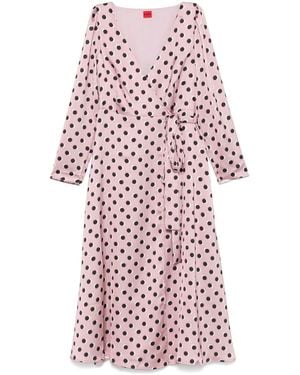 HUGO Wrap Midi Dress - Red