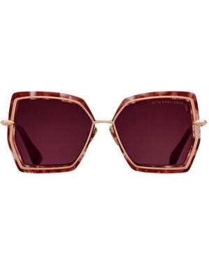 Dita Eyewear Geometric-Shape Sunglasses - Purple