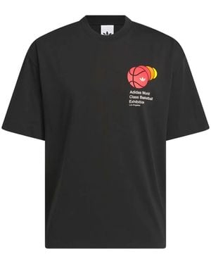adidas Q3 グラフィック Tシャツ - ブラック