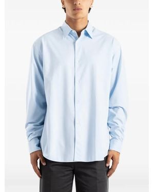KANEMASA PHIL Modest Oversized Shirt - Blue