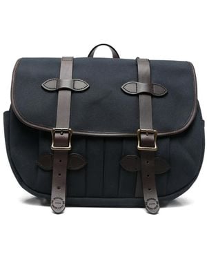 Filson Medium Field Buckle-Strap Messenger Bag - Black