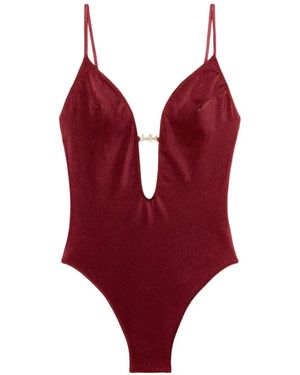 MC2 Saint Barth Crunchy One-Piece Swimsuit - Red