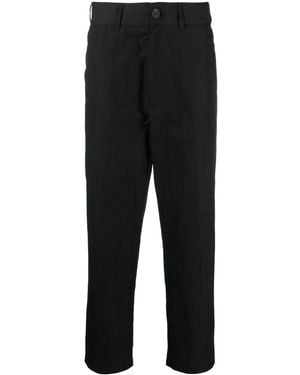 Studio Nicholson Bill High-Waist Tapered Trousers - Black