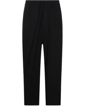 Thom Krom Drawstring-Waist Pants - Black