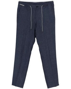 Corneliani Drawstring Trousers - Blue