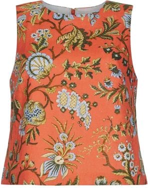 Cara Cara Mackenzie Floral Top - Orange