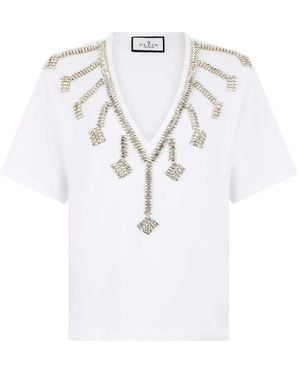 Philipp Plein V-Neck T-Shirt - White