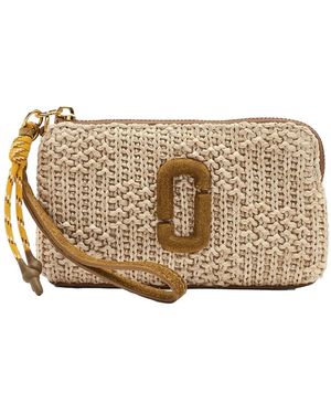Marc Jacobs Snapshot Woven Wristlet Bag - Natural