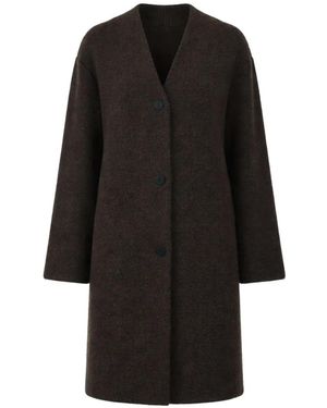 Oyuna Buttoned Coat - Black