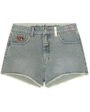 Aape By A Bathing Ape Shorts Con Applicazione Logo - Grigio