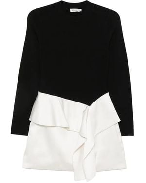 Jonathan Simkhai Noel Ruffled Mini Dress - Black
