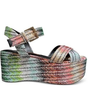 Missoni Julia Sequin-Embellished Espadrilles - Green