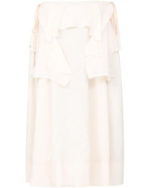 Maison Margiela Work-In-Progress Midi Skirt - White
