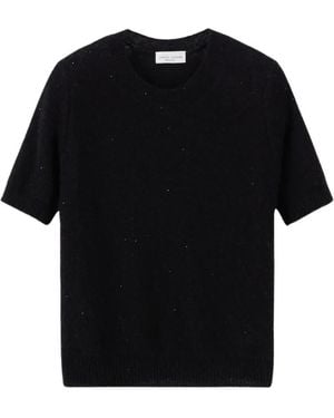 Roberto Collina Sequin-Embellished T-Shirt - Zwart