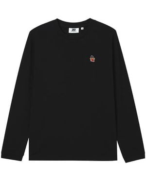 Chocoolate Graphic-Patch Long-Sleeve T-Shirt - Black