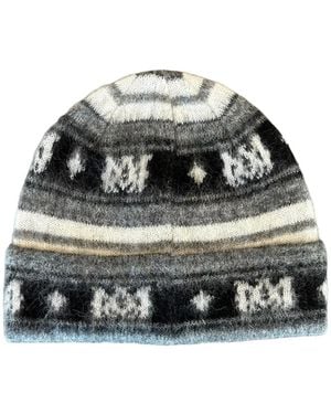 Amiri Ma Logo Skater Beanie Hat - White