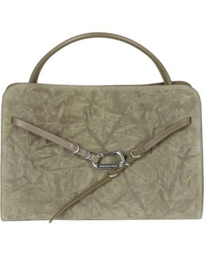 Francesco Biasia Iconic Always-On Suede Carabiner-Detail Tote Bag - Metallic