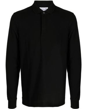 Lacoste Logo-Patch Long-Sleeve Polo Shirt - Black