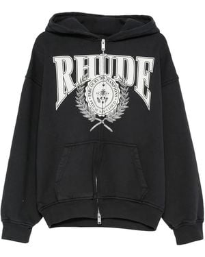 Rhude Parcours Saint-Cloud ジップアップ パーカー - ブラック