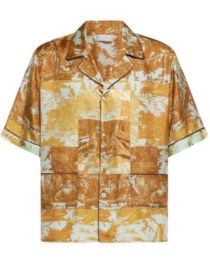 Pierre Louis Mascia Aloe Silk Shirt - Metallic