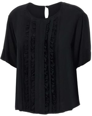 Kaos Ruffled Blouse - Black