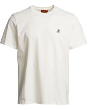 Parajumpers T-Shirt Mit Logo-Patch - Weiß
