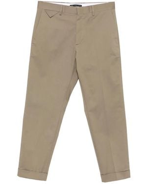 Low Brand Cooper T1.7 Turn-Up Cuff Trousers - Natural