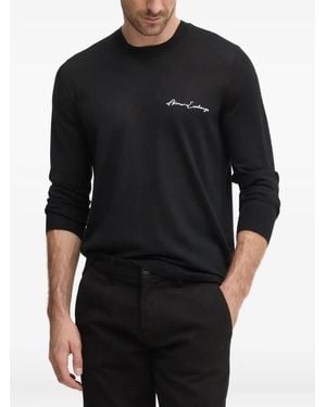 ARMANI EXCHANGE ロゴ プルオーバー - ブラック